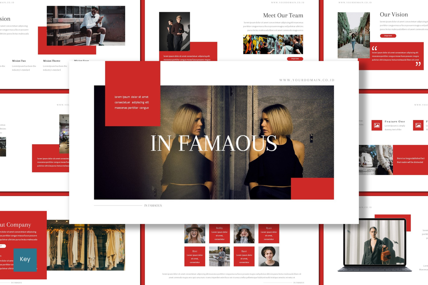 In Famous - Keynote template