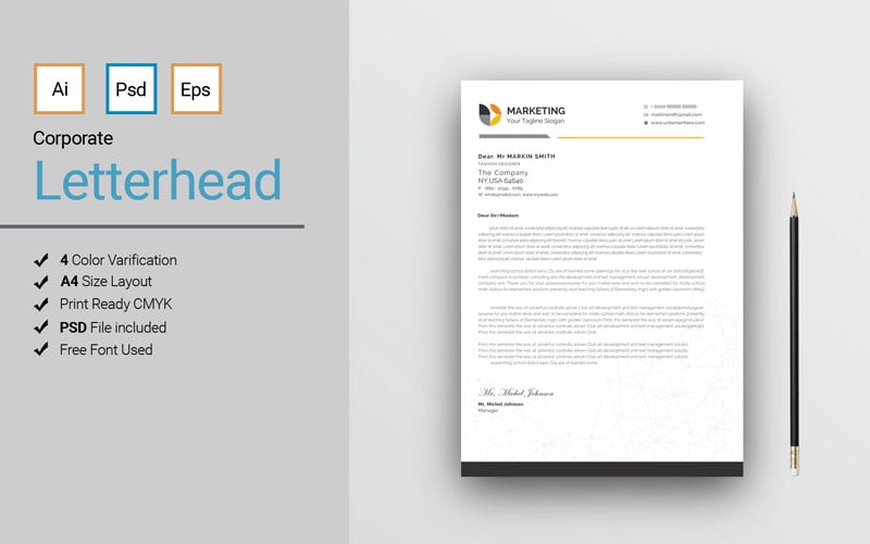 Letterhead Vol06 - Corporate Identity Template