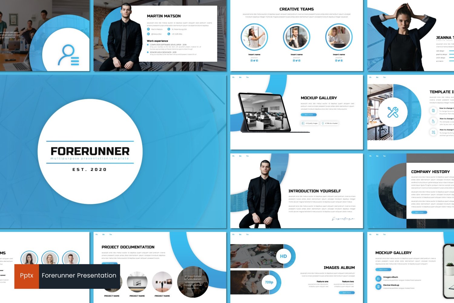 Forerunner PowerPoint template