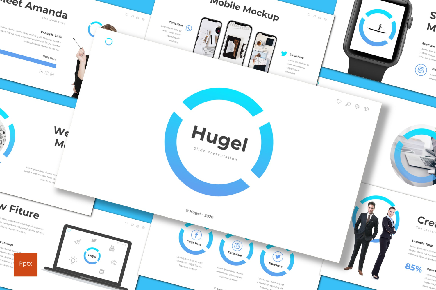 Hugel PowerPoint template