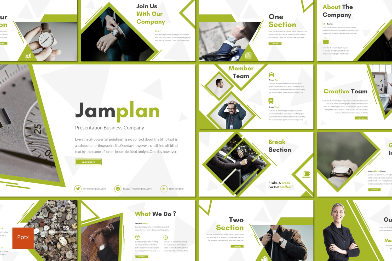 Jamplan PowerPoint template