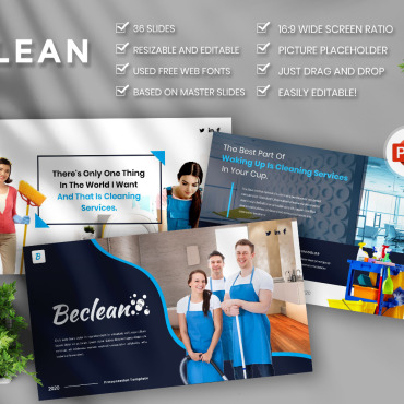 Cleaning Bathroom PowerPoint Templates 111841