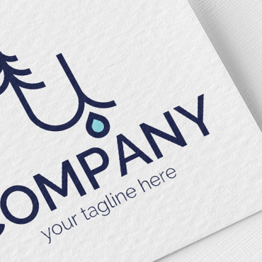 Uletter Lwoodstreefirenvironmentwaterraindropunderground Logo Templates 111864