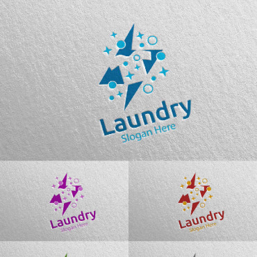 Hangers Washing Logo Templates 111948