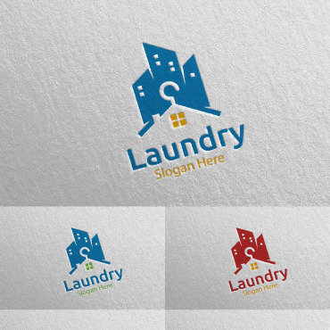 Hangers Washing Logo Templates 111955