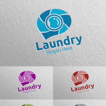 Hangers Washing Logo Templates 112022