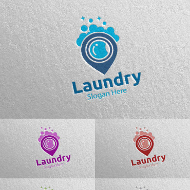 Hangers Washing Logo Templates 112023