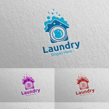 Hangers Washing Logo Templates 112024