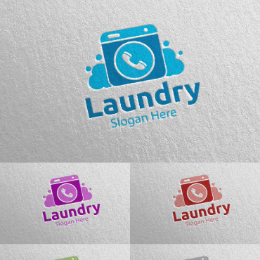 Hangers Washing Logo Templates 112025