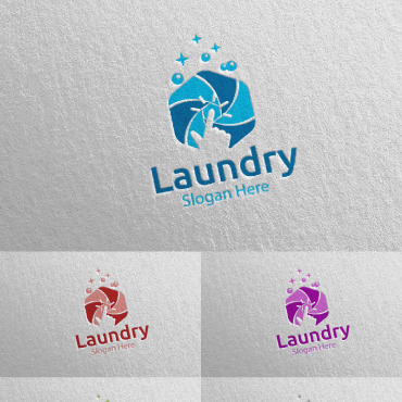 Hangers Washing Logo Templates 112026