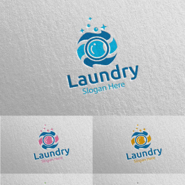 Hangers Washing Logo Templates 112027