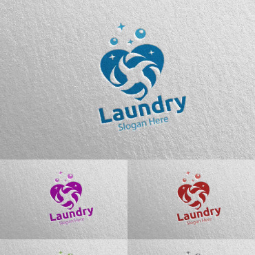 Hangers Washing Logo Templates 112032