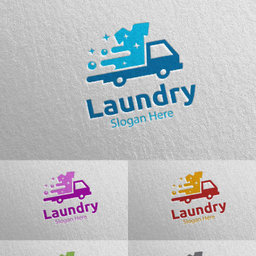 Hangers Washing Logo Templates 112037