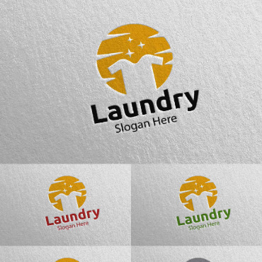 Hangers Washing Logo Templates 112040
