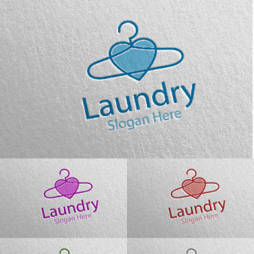 Hangers Washing Logo Templates 112041