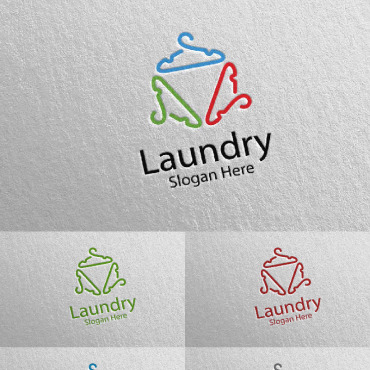 Hangers Washing Logo Templates 112044