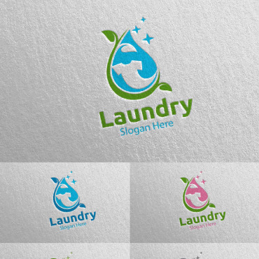Hangers Washing Logo Templates 112046