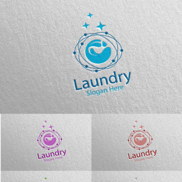 Hangers Washing Logo Templates 112047
