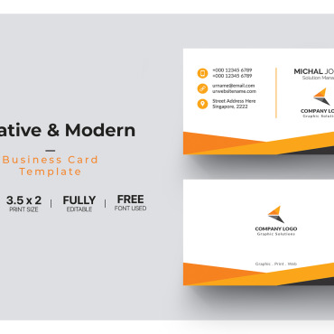 Card Template Corporate Identity 112126