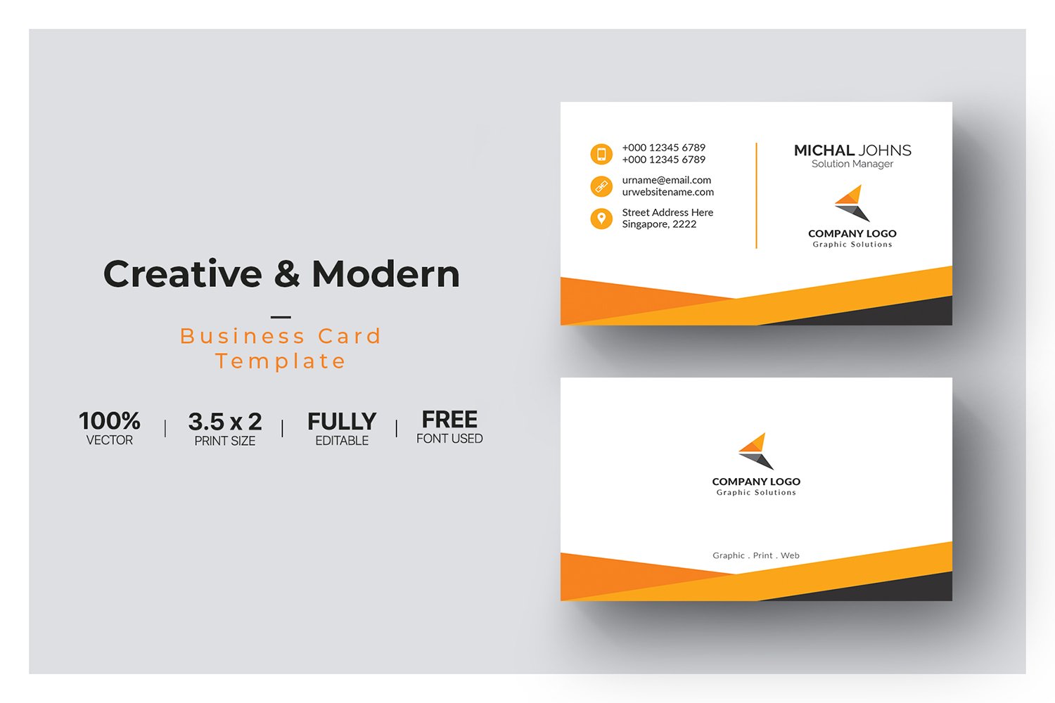 Business Cards - Corporate Identity Template