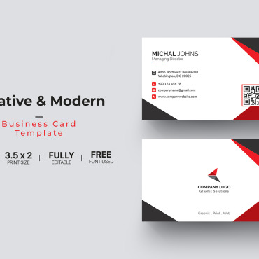 Card Template Corporate Identity 112128