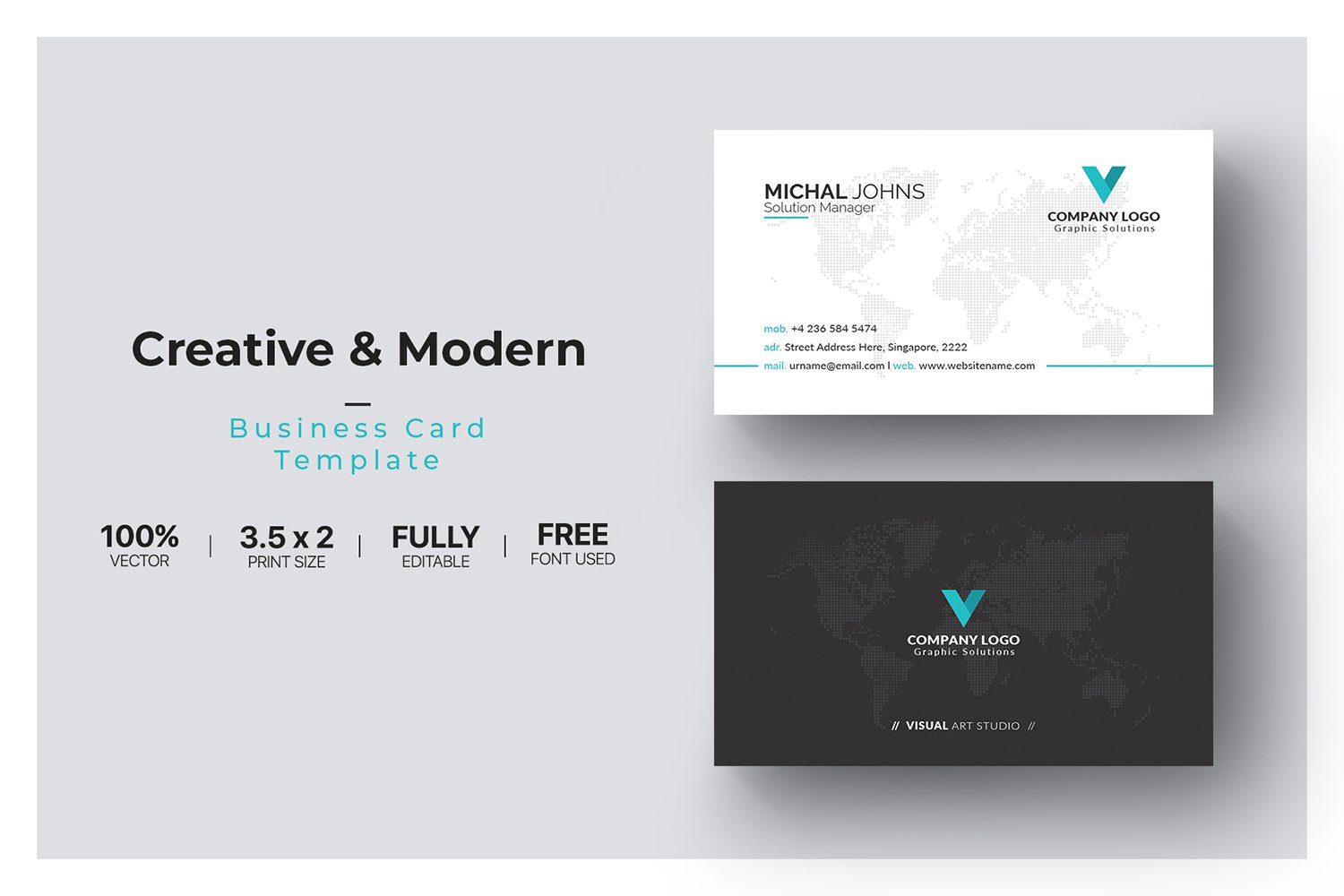 Business Cards - Corporate Identity Template