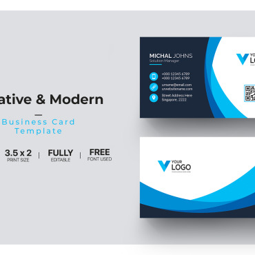 Card Template Corporate Identity 112130