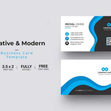 Card Template Corporate Identity 112131