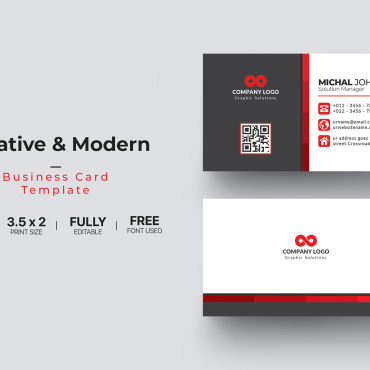 Card Template Corporate Identity 112132