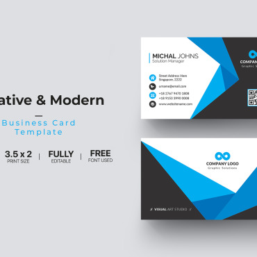 Card Template Corporate Identity 112135