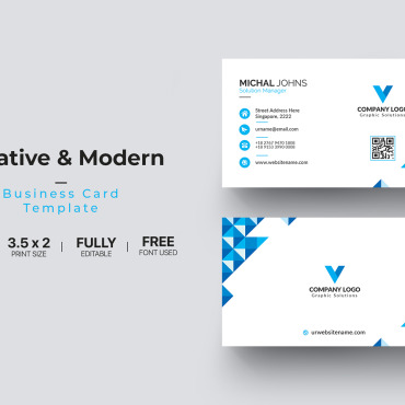 Card Template Corporate Identity 112136