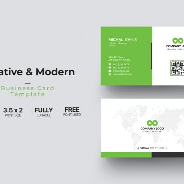 Card Template Corporate Identity 112137