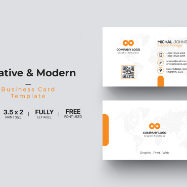 Card Template Corporate Identity 112138