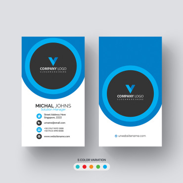 Card Template Corporate Identity 112139