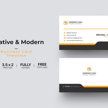 Card Template Corporate Identity 112141