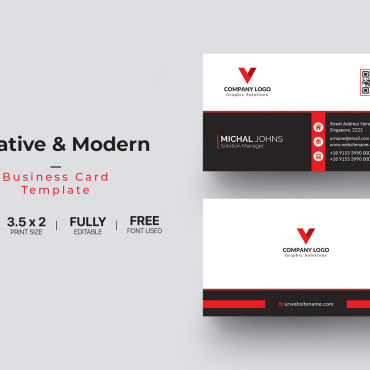 Card Template Corporate Identity 112147