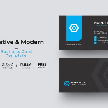 Card Template Corporate Identity 112157