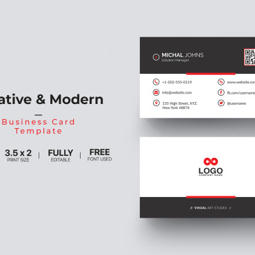 Card Template Corporate Identity 112158