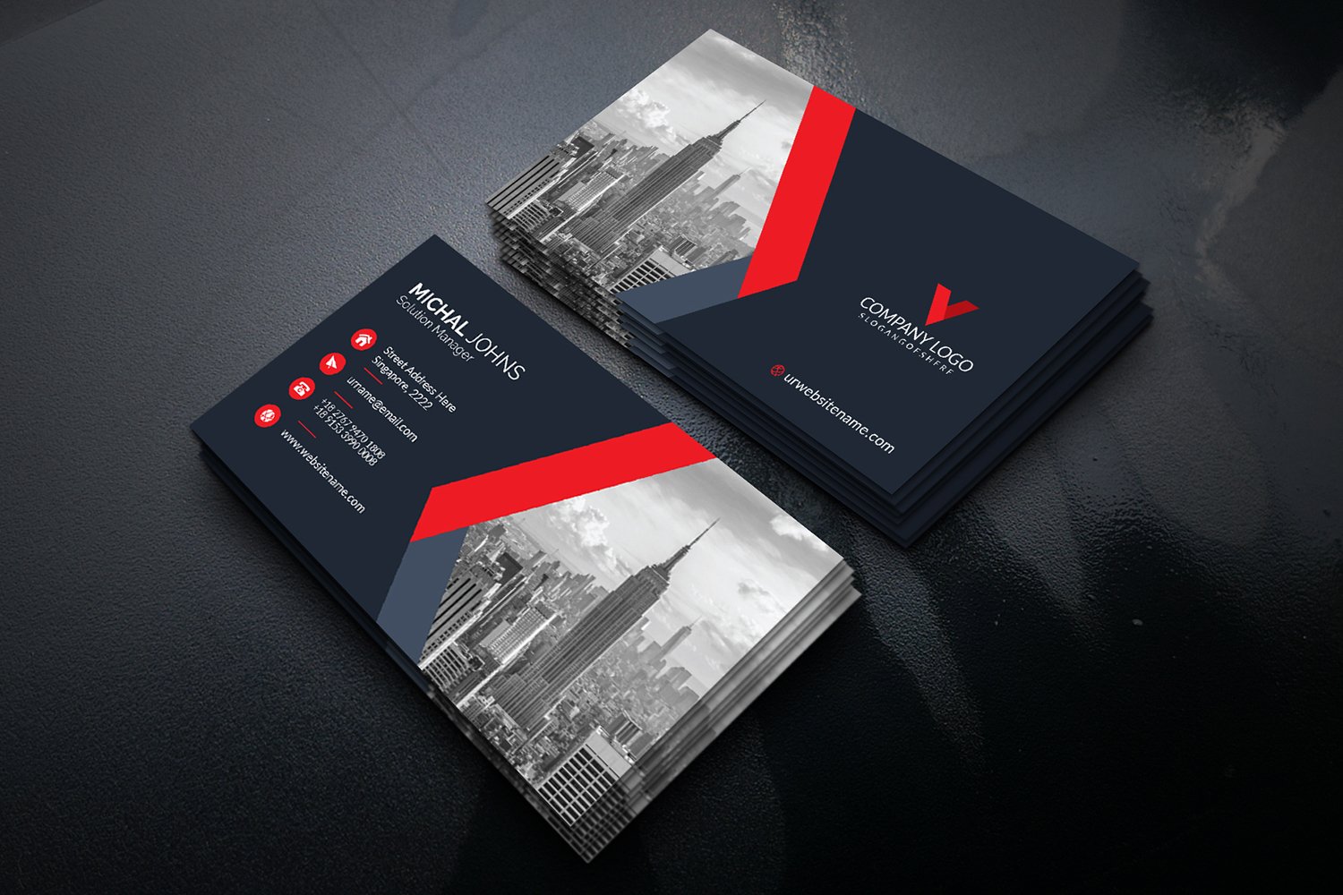 Business Cards - Corporate Identity Template