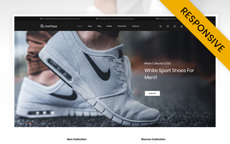 Footflops - Online Shoes Store WooCommerce Responsive Theme