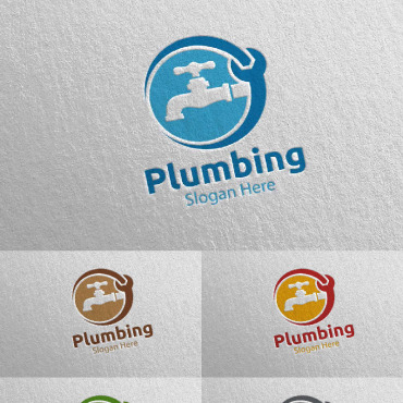 Plumbing Plumber Logo Templates 112228