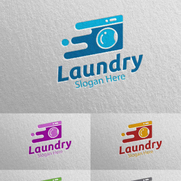 Hangers Washing Logo Templates 112235