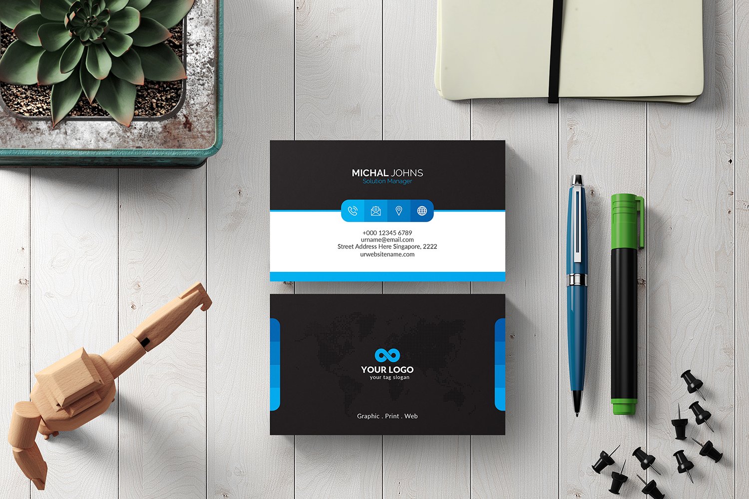 Business Cards - Corporate Identity Template