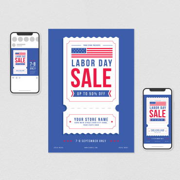 Daycelebrationholidaysalediscountshoppingusaamericapartybannerbig Salecommercepostereventflyersocial Corporate Identity 112293