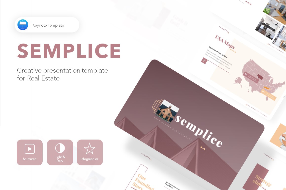 Semplice Real Estate Presentation - Keynote template