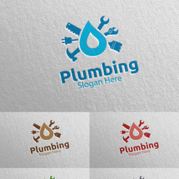 Plumbing Plumber Logo Templates 112379