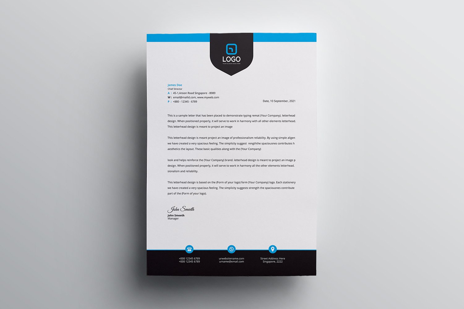 Letterhead - Corporate Identity Template