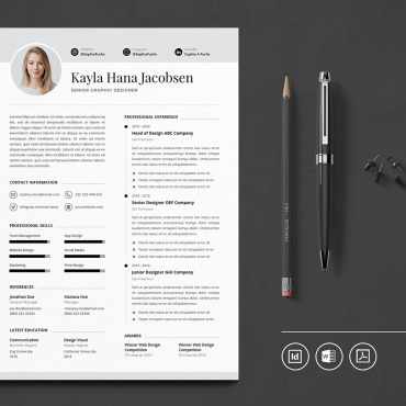 Cv Minimalist Resume Templates 112452