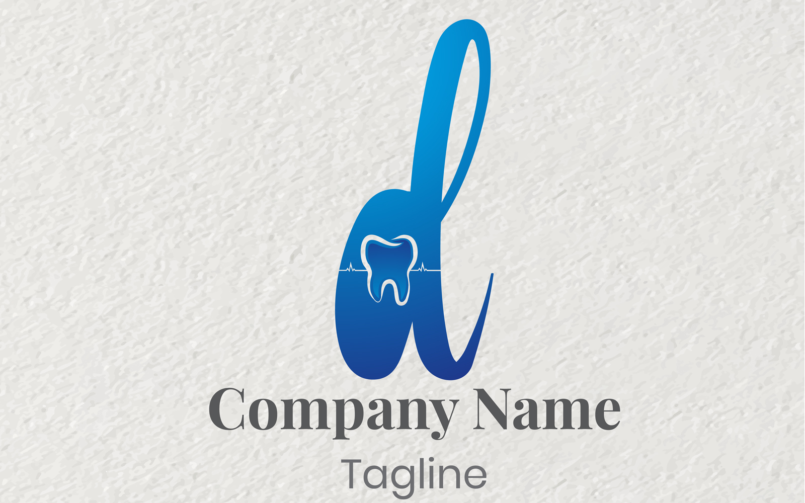 3D Letter D Dentist Logo Template
