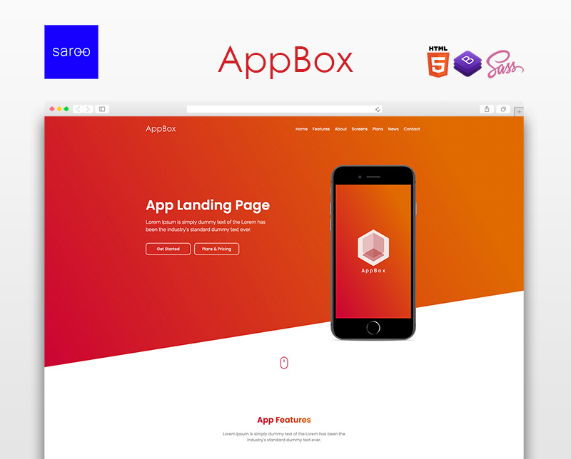 AppBox - App Landing Page Template